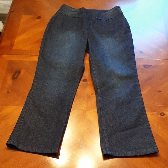 Westbound 8P Short Dark Denim Pull On Jeans - Picture 1 of 9